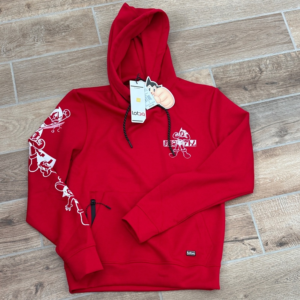 Lot 29 collab xAstroBoy Red Graphic Hoodie for Men